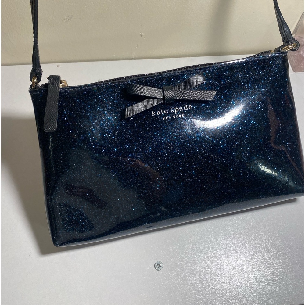 Kate Spade PVC crossbody Bag with gold hardware.